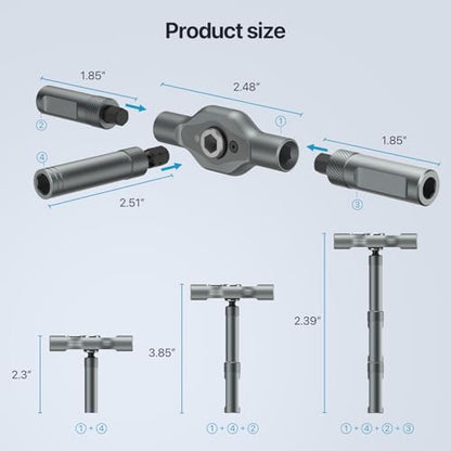 24 in 1 Magnetic Screwdriver Set, DIY Ratchet Mini Screwdriver Set, Removable self-assembly Precision Screwdriver kit, Magnetic DIY Precision Tool kit for PC Mobile Watch Bicycle