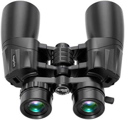 10-30x50 Zoom Binoculars for Adults, High Powered Military Binoculars for Bird Watching Traveling Hunting Concerts with Large View,BAK4,FMC Lens,Clear Low Light Vision at Night