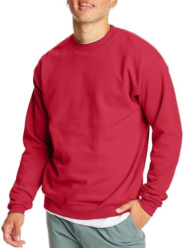 Hanes Men's EcoSmart Fleece, Pullover Crewneck Sweatshirt, 1 or 2 Pack
