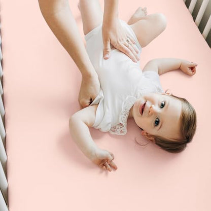 KeaBabies 2-Pack Baby Crib Sheets for Boys, Girls - 52x28 Viscose Derived from Bamboo Toddler Bed Sheets Neutral, Fitted Crib Mattress Cover for Standard Baby Bedding, Soft & Cozy (Cameo)