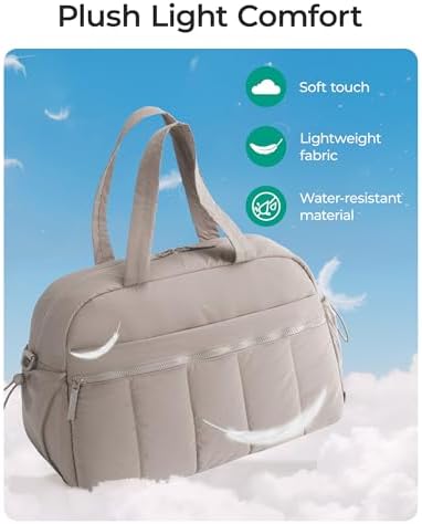 BAGSMART Gym Bag for Women, Duffle Bag for Travel with Wet Pocket, Lightweight Carry on Weekender Duffel, Water Resistant
