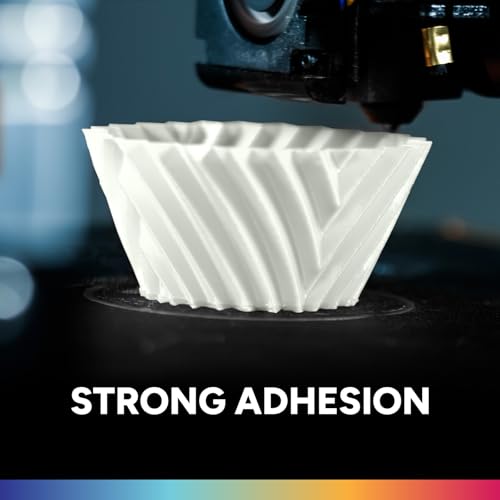 OVERTURE PLA Filament 1.75mm, Neatly Wound 3D Printer Filament 3kg Spool (6.6lbs), Dimensional Accuracy +/- 0.02 mm, Fit Most FDM 3D Printers (White 3KG-1 Pack)