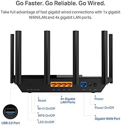 TP-Link AX5400 WiFi 6 Router (Archer AX73)- Dual Band Gigabit Wireless Internet Router, High-Speed ax Router for Streaming, Long Range Coverage