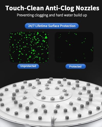 Shower Head with Handheld, High Pressure Handheld Shower Head with 80" Extra Long Stainless Steel Hose & Adjustable Bracket, Showerhead with ON/OFF Switch for Pets Bath