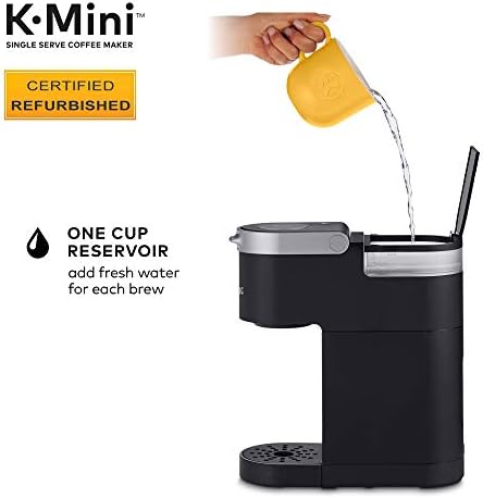 Keurig K-Mini Coffee Maker, Certified Refurbished, Black (Renewed)