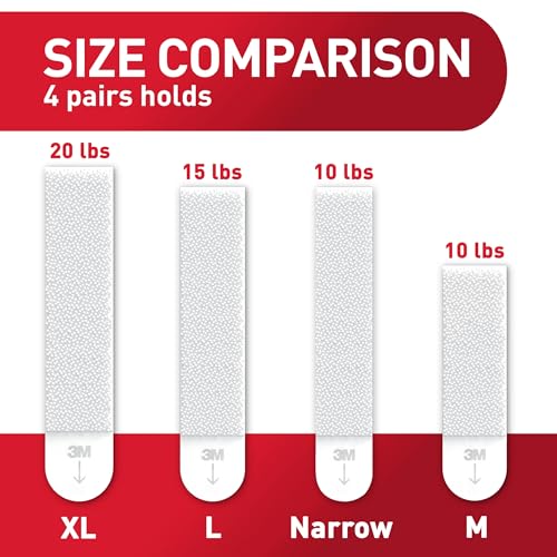 Command 15 lb Large Picture Hanging Strips 28 Pairs (56 Strips), Damage-Free Hanging Picture Hangers, No Tools Wall Hanger for Home Decor, White Adhesive