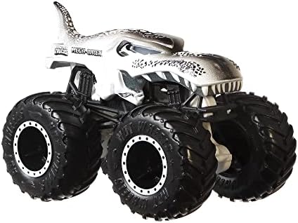 Hot Wheels Toy Monster Trucks Creature 3-Pack, Set of 3 Toy Trucks in 1:64 Scale: Shark Wreak, Piran-ahh & Mega-Wrex