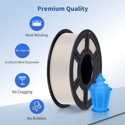 ANYCUBIC PLA 3D Printer Filament, Glow in The Dark, 3D Printing PLA Filament 1.75mm Dimensional Accuracy +/- 0.02mm, 1KG Spool (2.2 lbs), Glow Blue