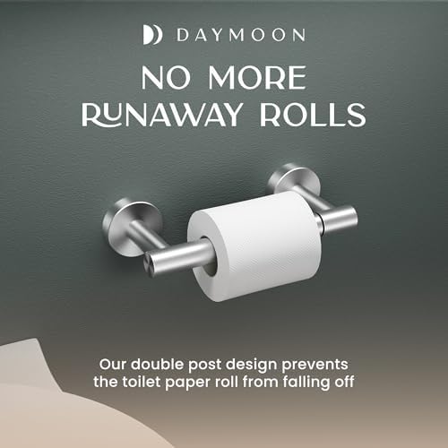 Day Moon™ (2 Pack) Brushed Nickel Toilet Paper Holder - Toilet Paper Holder Wall Mount