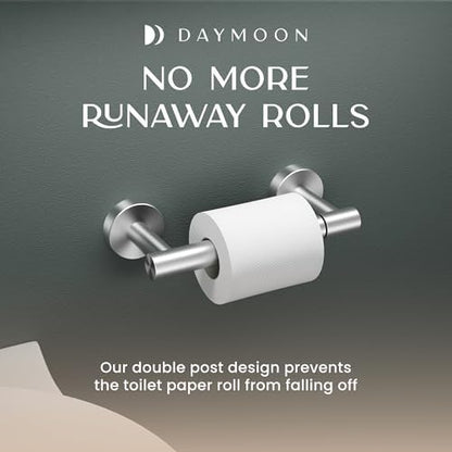 Day Moon™ (2 Pack) Brushed Nickel Toilet Paper Holder - Toilet Paper Holder Wall Mount