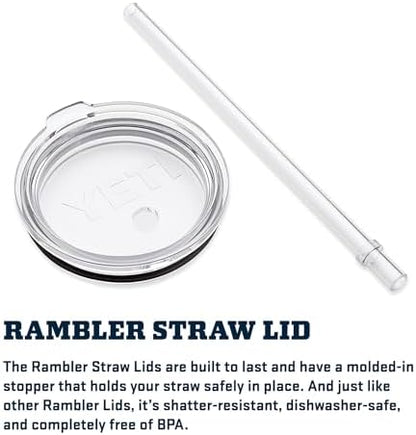 YETI Rambler 42 oz Tumbler with Handle and Straw Lid, Travel Mug Water Tumbler, Vacuum Insulated Cup with Handle, Stainless Steel, Navy