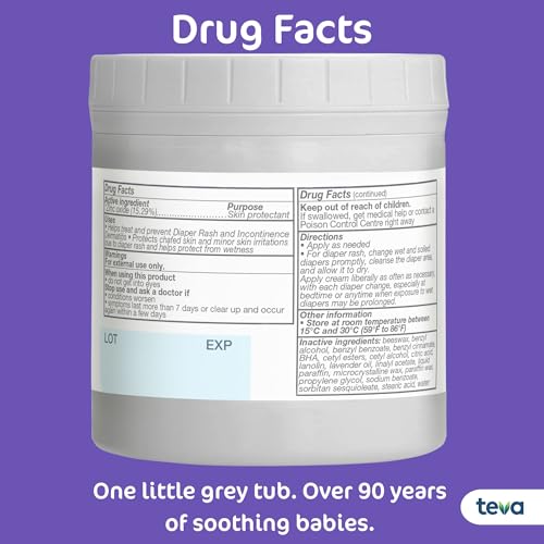 Sudocrem Diaper Rash Cream for Baby's Skin, Triple Action Diaper Rash Paste that Soothes, Treats and Protects, 15.29% Zinc Oxide Cream - 14oz (400g)