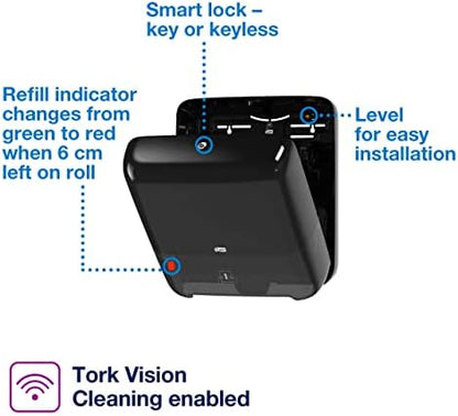 Tork Matic Soft Hand Towel Roll (6 Rolls) and Tork Matic Paper Towel Dispenser