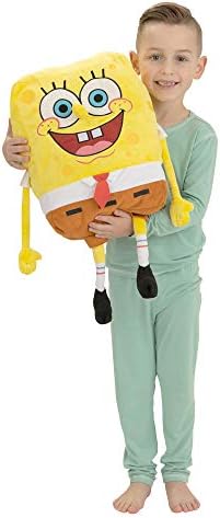 Spongebob Kids Bedding Super Soft Plush Cuddle Pillow Buddy, One Size, By Franco
