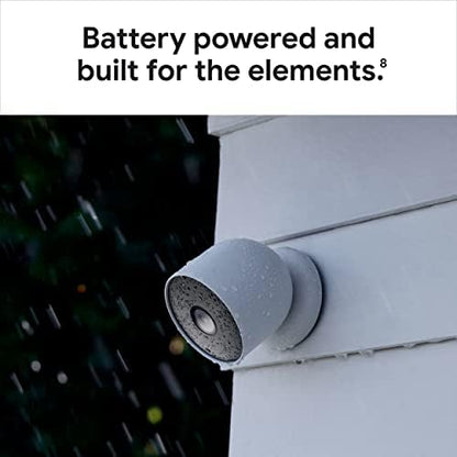 Google Nest Cam Outdoor or Indoor, Battery - 2nd Generation - 2 Count (Pack of 1) (Renewed)