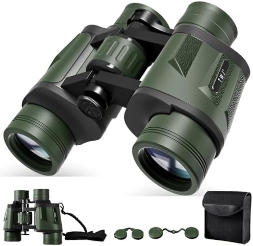 12x40 HD Binoculars for Adults and Kids High Powered, Clear Large View & Low Light Night Vision, Waterproof Binoculars for Hunting, Birds Watching, Cruise Ship, Theaters, Travel and Stargazing