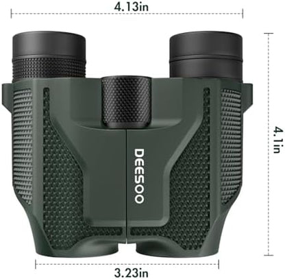 Compact Binoculars for Adults and Kids - Deesoo 20x25 Mini Lightweight High Powered Binocular for Bird Watching - Easy Focus Small Pocket Binoculars for Travel Concert Hunting Hiking