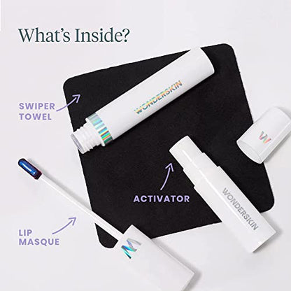 Wonderskin Wonder Blading All Day Lip Stain Peel Off Masque and Reveal Kit- Long Lasting, Waterproof Nude Lip Tint, Transfer Proof Natural Makeup Stain Kit (Whimsical)