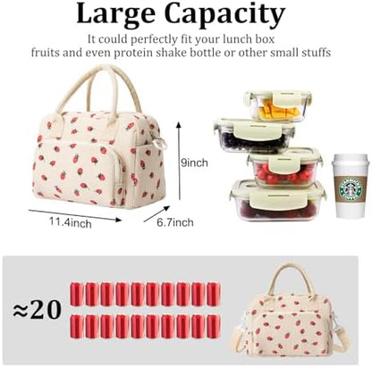 MEXS Insulated Lunch Bag for Women Men Large Reusable Lunch Box Adult Leakproof Portable Cooler Tote Bags for Work Picnic