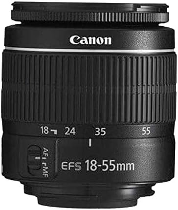 Canon EOS 2000D / Rebel T7 DSLR Camera w/EF-S 18-55mm F/3.5-5.6 Zoom Lens + 64GB Memory, LED Video Light, Case, Gripster Tripod, and More (Essential Bundle) (Renewed)