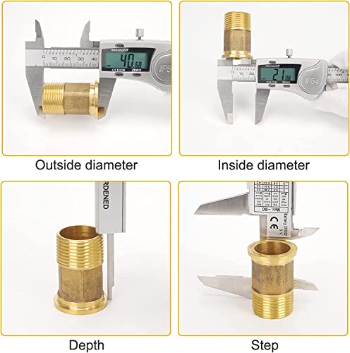 Digital Caliper, 6 inch Caliper Extreme Accuracy Measuring Tool with Stainless Steel, IP54 Waterproof Protection Design, Inch Metric Fraction Switch for Daily and Professional Use