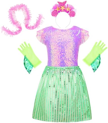 Princess Dress Up Clothes for Little Girl Role Play Costume Gift Set Princess Dress Up Toys for Toddler Girls