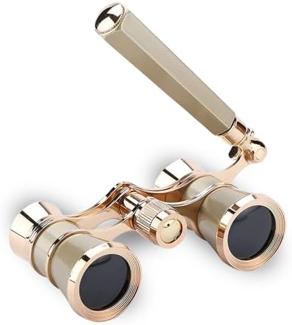 Opera Glasses,3X25 Theater Binoculars with Foldable and Extendable Handle,Mini Binocular Compact Lightweight,Portable Theater Glasses for Adults Kids Women in Musical Concert