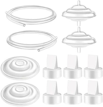 Maymom Pump Parts Compatible with Spectra S1 S2 9 Plus Breastpump Replace Backflow Protector Membrane Duckbill Valve Tube Not Original Spectra Replacement Pump Parts