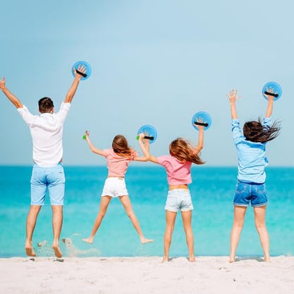 Ayeboovi Toss and Catch Ball Set with 8 Paddles 4 Balls Outdoor Beach Pool Toys for 3 4 5 6 7 8 Year Old Boys Girls Birthday Gift Outside Camping Lawn Yard Games for Kids and Family