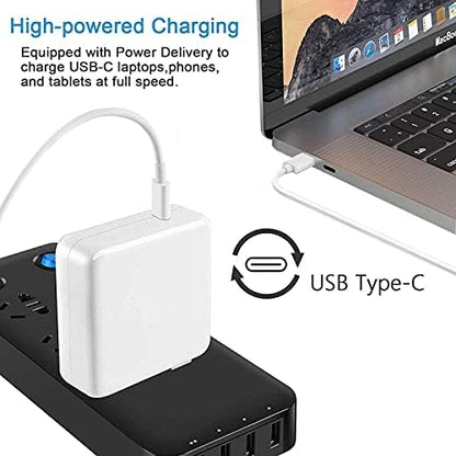 MacBook Pro Charger for MacBook Air USB C Laptop Charger for Mac Book 13/14/15/16 inch, 2024/2023/2022/2021/2020, M1/M2/M3 Computer, 96W Chargers Block for USBC Device, Included Type C Cable