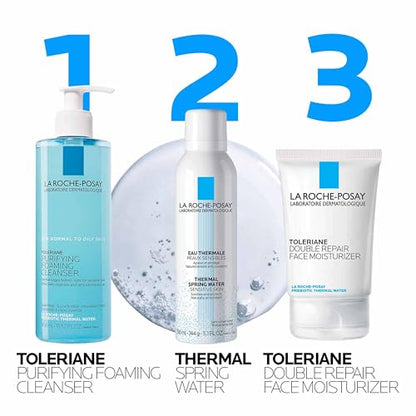 La Roche-Posay Toleriane Purifying Foaming Facial Cleanser, Oil Free Face Wash for Women & Men with Niacinamide + Ceramides, Pore Cleanser Safe For Sensitive Skin, Won’t Dry Out Skin, Soap Free