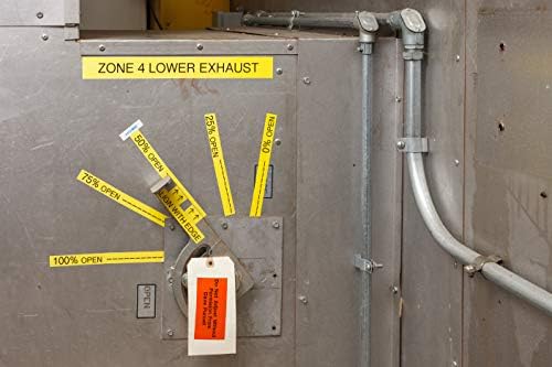 Brady Authentic (M21-500-595-YL) All-Weather Vinyl Label for Indoor/Outdoor ID, Lab and Equipment Labeling, Black on Yellow- For M210, M210-LAB, M211, BMP21-PLUS and BMP21-LAB Printers, .5" W 21' L
