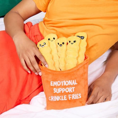WHAT DO YOU MEME? Emotional Support Crinkle Fries — Plush Fries by Emotional Support Pals