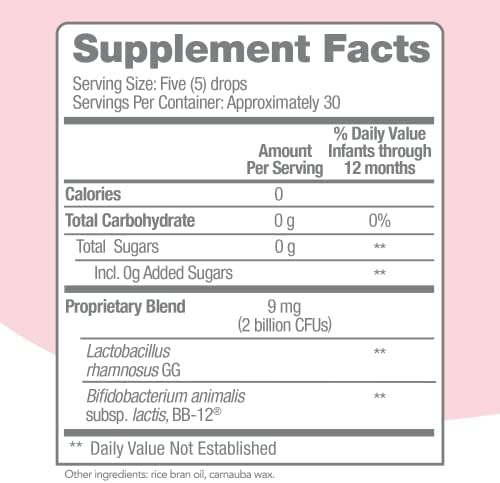 Culturelle Baby Digestive Calm & Comfort Probiotic (Age 0-12 Mos) 8.5Ml, Helps Periodic Colic, Gas, Fussiness, Crying & Digestive Upset In Infants & Newborns, Vegan Non-Gmo Gluten-Free, 1 Mos. Supply