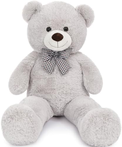 MaoGoLan Giant Teddy Bear Plush Toy - Ultra Soft & Cute Large Stuffed Animal 39 inches, Perfect for Baby Showers, Birthdays, Valentine’s Day Gifts (Kids, Couples, Family),Gray