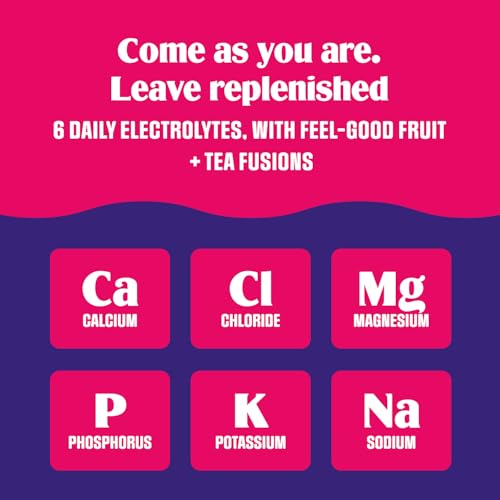 Ultima Replenisher TeaFresher Daily Electrolytes Powder and Instant Tea Mix – Sugar Free – Variety Pack, 16 Stickpacks - Hydration Packets with 4 Fruit and Tea Fusions, 6 Key Electrolytes