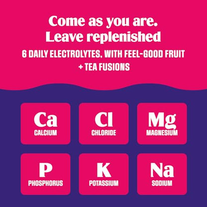 Ultima Replenisher TeaFresher Daily Electrolytes Powder and Instant Tea Mix – Sugar Free – Variety Pack, 16 Stickpacks - Hydration Packets with 4 Fruit and Tea Fusions, 6 Key Electrolytes