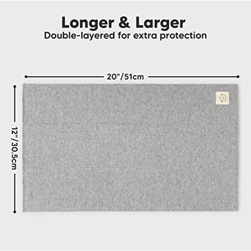 Organic Burp Cloths Baby Boy, Girl - 6-Pack Large Cotton Burping Cloths for Babies, Spit Up Rags, Super Absorbent, Ultra Soft Newborn Rag, Gender Neutral, Machine Washable, Durable (Neutrals)