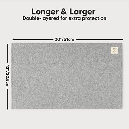 Organic Burp Cloths Baby Boy, Girl - 6-Pack Large Cotton Burping Cloths for Babies, Spit Up Rags, Super Absorbent, Ultra Soft Newborn Rag, Gender Neutral, Machine Washable, Durable (Neutrals)