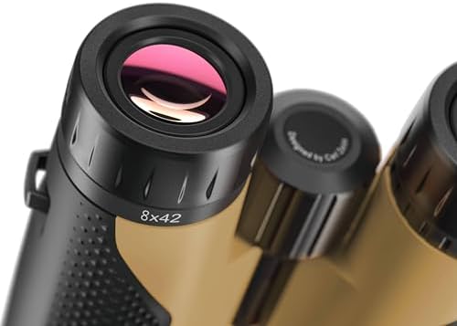 ZEISS Terra ED Binoculars 8x42 Waterproof, Fogproof, Easy Focus High Powered Compact Binoculars with Coated Glass for Low Light Vision for Bird Watching, Hunting, Sightseeing, Travel, Black-Sand