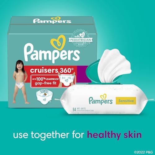 Pampers Diapers - Cruisers 360 - Size 4, 144 Count, Babyproof up to 100% Leakproof Pull-On Diaper