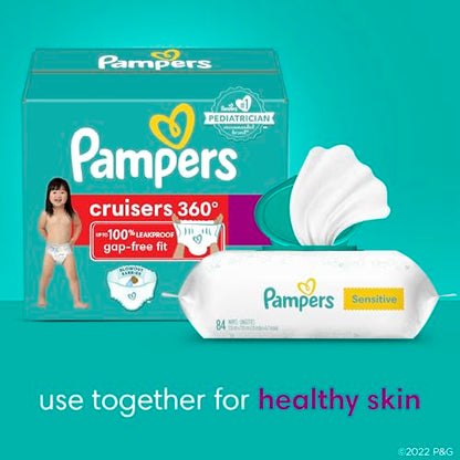 Pampers Diapers - Cruisers 360 - Size 4, 116 Count, Babyproof up to 100% Leakproof Pull-On Diaper
