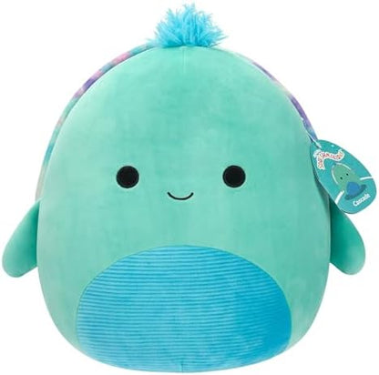 Squishmallows Original 12-Inch Cascade Teal Turtle with Tie-Dye Shell - Official Jazwares Plush