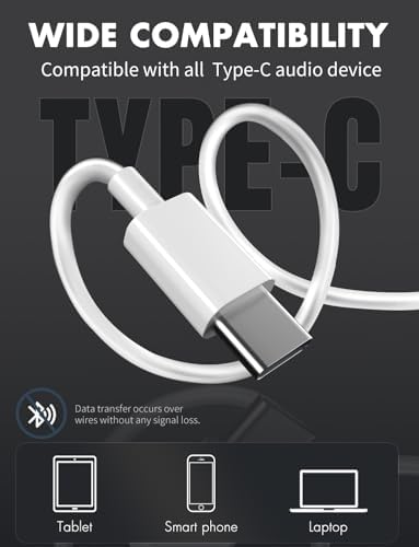 Antool USB C Headphones, 【Ultra Clear Calls & no Noise】 Earbuds Wired for iPhone 16/15 USBC Headphones,Compatible with iPhone/Android/Galaxy/iPad【2 Pack】