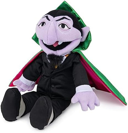 GUND Sesame Street Official The Count Muppet Plush, Premium Plush Toy for Ages 1 & Up, Black/Green, 14”