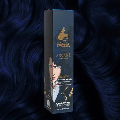 Arctic Fox x Arcane League of Legends Vegan and Cruelty Free Semi Permanent Hair Color Dye (5.6 Fl Oz, CAITLYN)