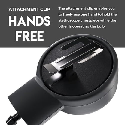 MDF Instruments, Extra Large Gauge Calibra Pro Aneroid Sphygmomanometer with Shock Guard & Adult Sized Cuff Included, Lifetime Calibration, Black Dial, Black Cuff, MDF808B11