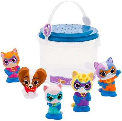 Disney Store Official Bath Set (SuperKitties) - Kids Bath Accessories with Beloved Disney Characters - Colorful and Fun Bath Time Essentials for Kids - Suitable for All Ages