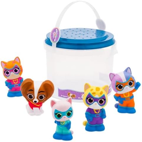 Disney Store Official Bath Set (SuperKitties) - Kids Bath Accessories with Beloved Disney Characters - Colorful and Fun Bath Time Essentials for Kids - Suitable for All Ages