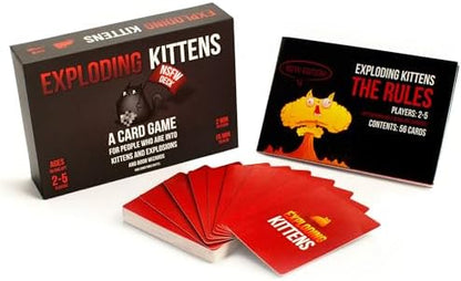 Exploding Kittens NSFW Edition 2-5 Players - Ages 17+ - 15 Minutes to Play - Party & Family Card Game for Adults